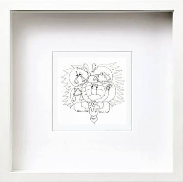 Original Contemporary Love Drawings by Göknil Gümüş Sungurtekin