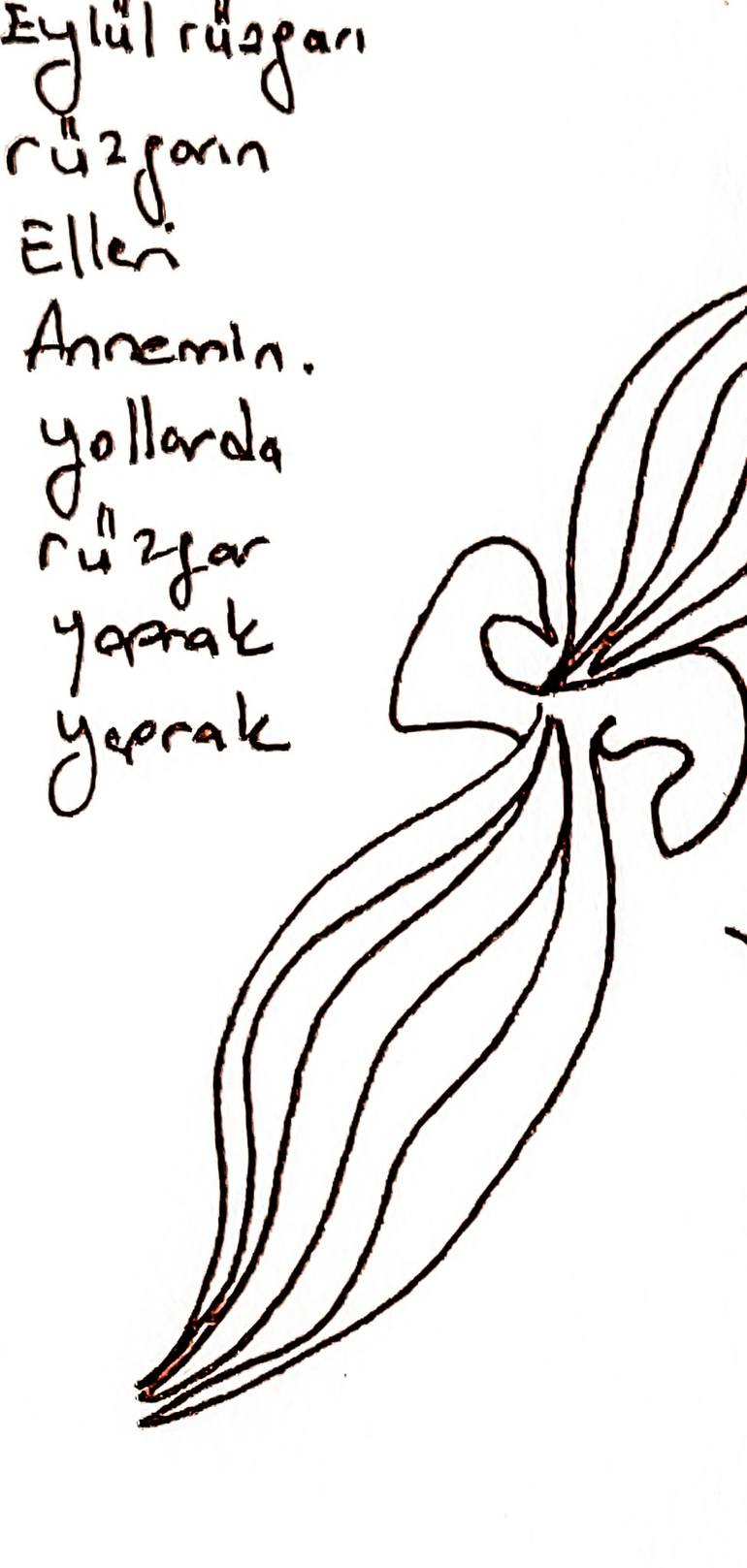 Original Symbolism Children Drawing by Göknil Gümüş Sungurtekin