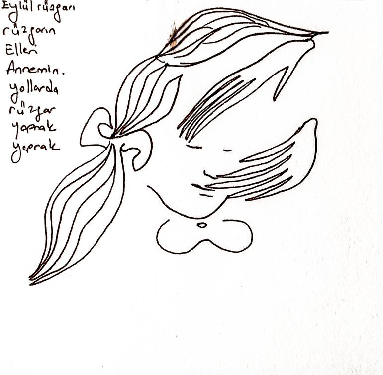 Original Symbolism Children Drawing by Göknil Gümüş Sungurtekin