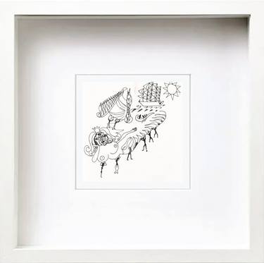 Original Expressionism Fantasy Drawings by Göknil Gümüş Sungurtekin