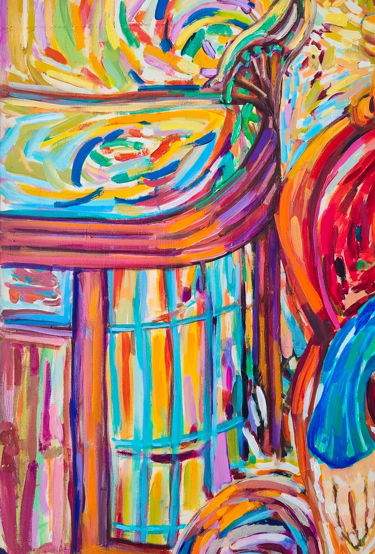 Original Expressionism Women Painting by Göknil Gümüş Sungurtekin