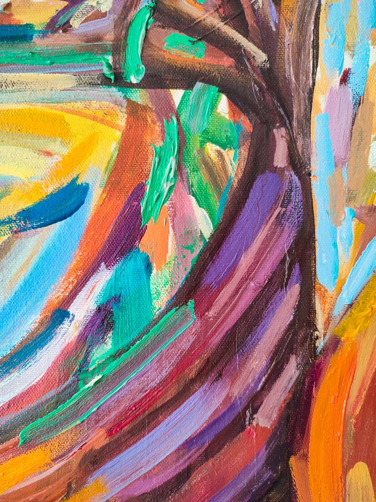 Original Expressionism Women Painting by Göknil Gümüş Sungurtekin