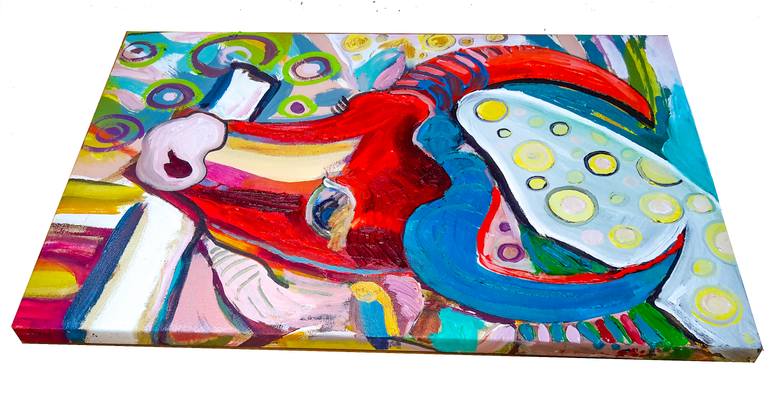 Original Expressionism Animal Painting by Göknil Gümüş Sungurtekin