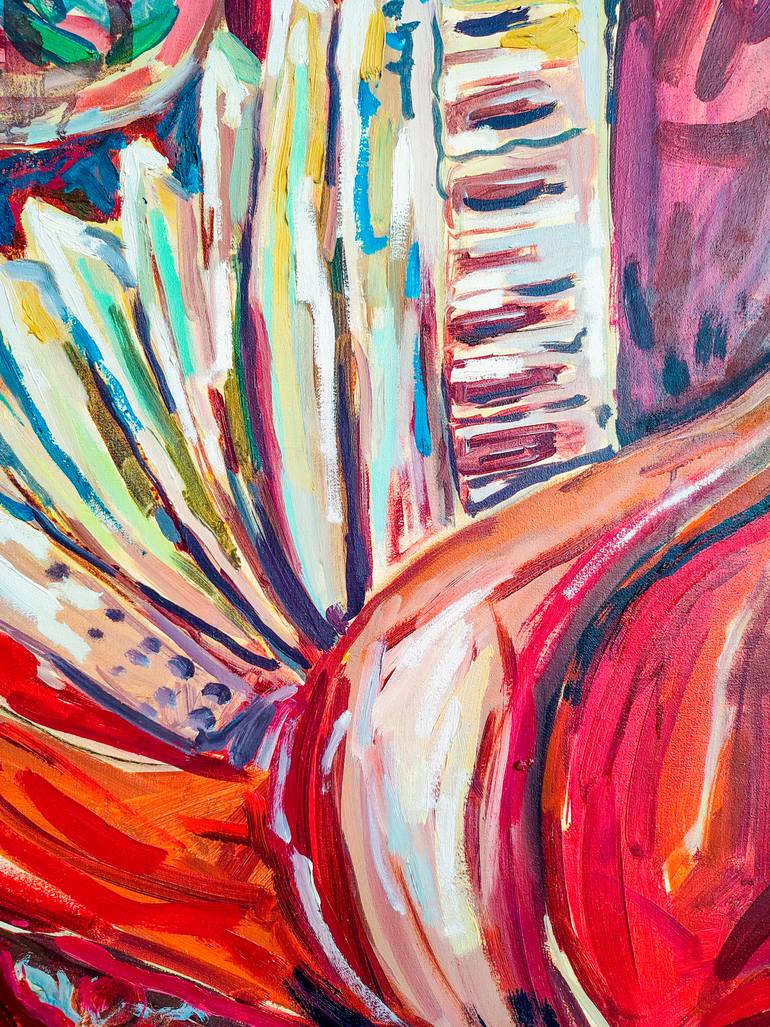 Original Expressionism Music Painting by Göknil Gümüş Sungurtekin