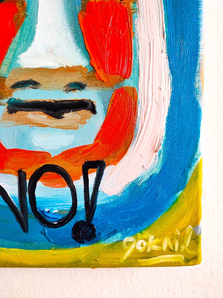 Original Expressionism Language Painting by Göknil Gümüş Sungurtekin