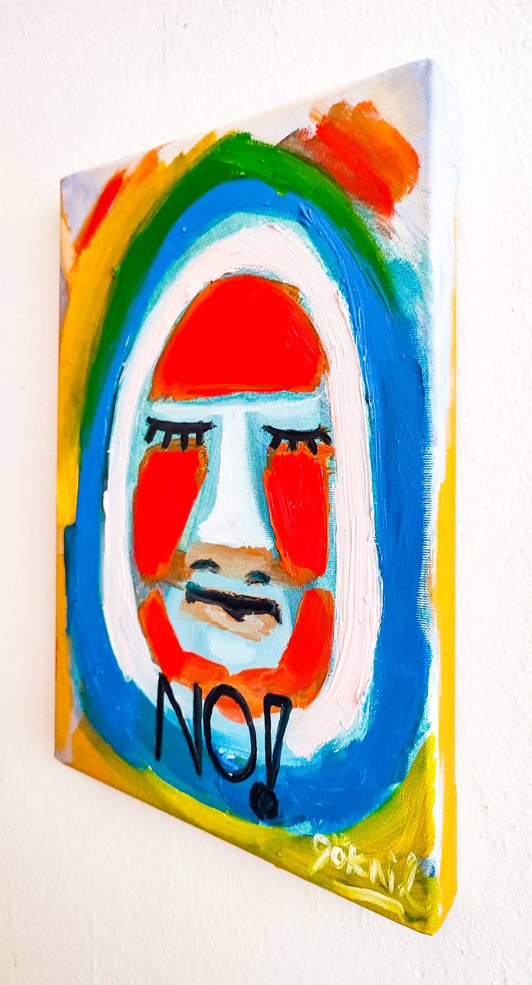 Original Expressionism Language Painting by Göknil Gümüş Sungurtekin