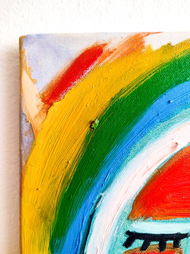 Original Expressionism Language Painting by Göknil Gümüş Sungurtekin