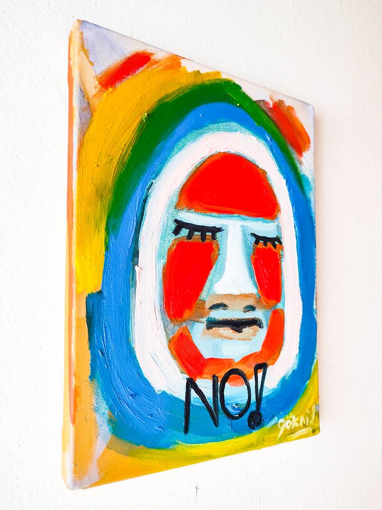 Original Expressionism Language Painting by Göknil Gümüş Sungurtekin