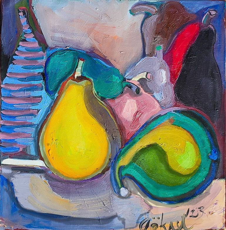 Print of Expressionism Food & Drink Paintings by Göknil Gümüş Sungurtekin