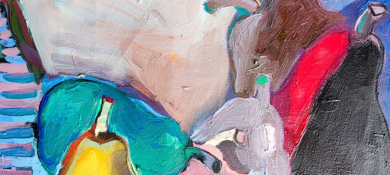 Original Expressionism Food & Drink Painting by Göknil Gümüş Sungurtekin