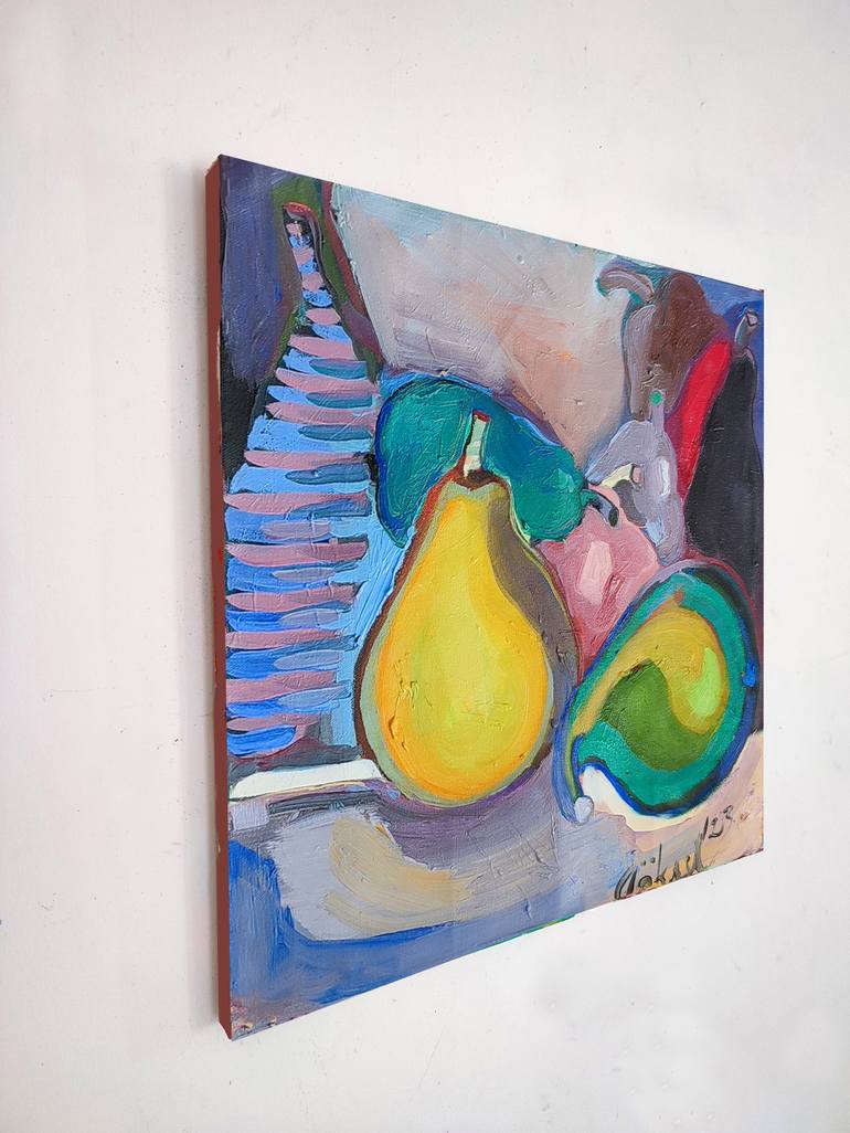 Original Expressionism Food & Drink Painting by Göknil Gümüş Sungurtekin