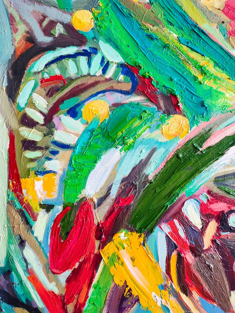 Original Expressionism Abstract Painting by Göknil Gümüş Sungurtekin