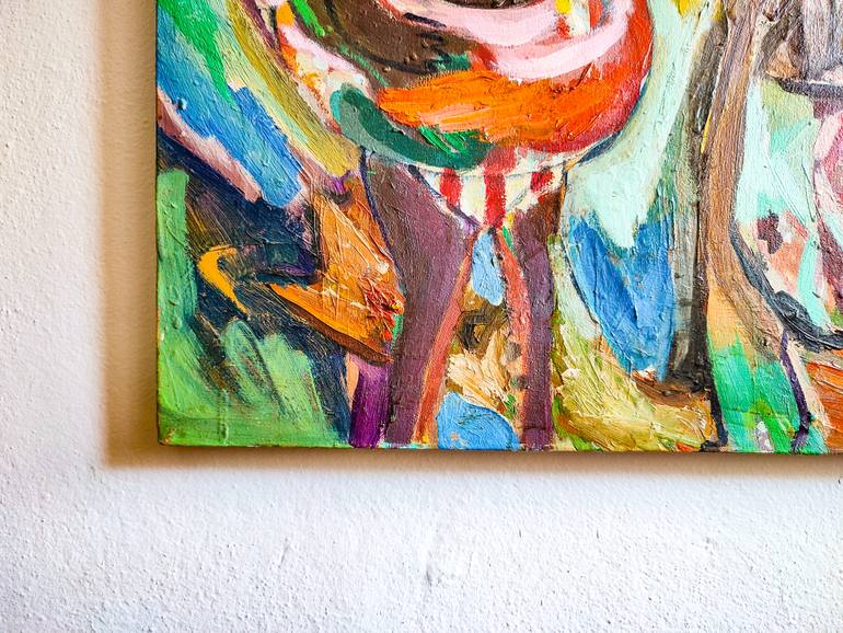 Original Expressionism Beach Painting by Göknil Gümüş Sungurtekin