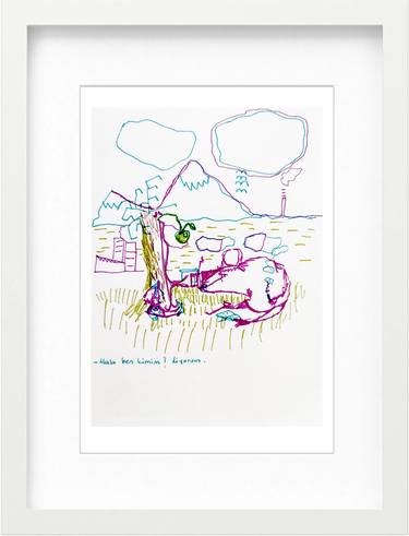 Original Minimalism Animal Drawings by Göknil Gümüş Sungurtekin