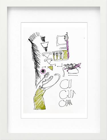 Original Minimalism Time Drawings by Göknil Gümüş Sungurtekin
