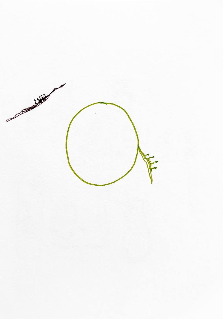 Original Minimalism Travel Drawing by Göknil Gümüş Sungurtekin