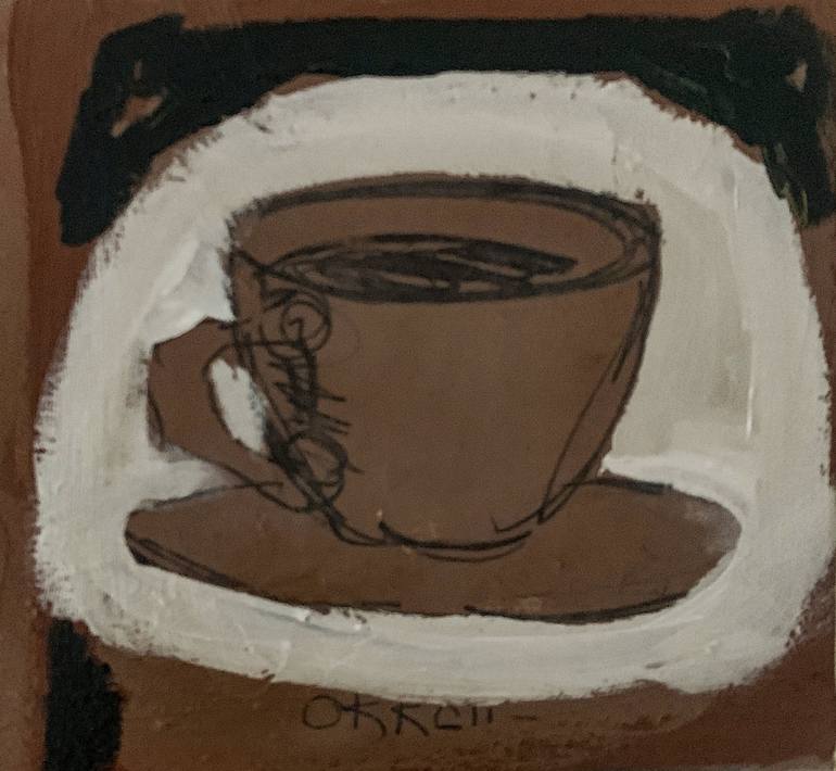 Original Modernism Food & Drink Painting by Göknil Gümüş Sungurtekin