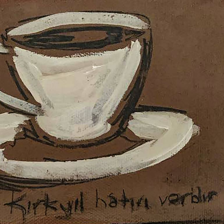 Original Modernism Food & Drink Painting by Göknil Gümüş Sungurtekin