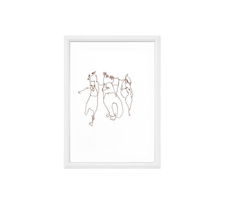 Original Expressionism People Drawing by Göknil Gümüş Sungurtekin