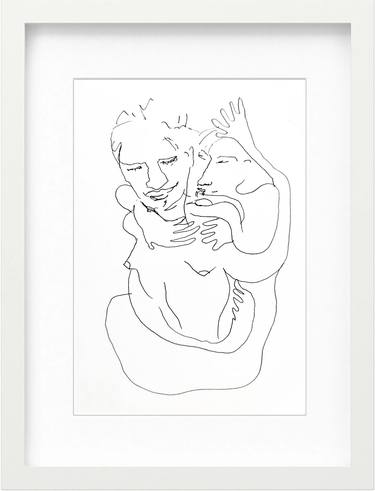 Original Symbolism Love Drawings by Göknil Gümüş Sungurtekin