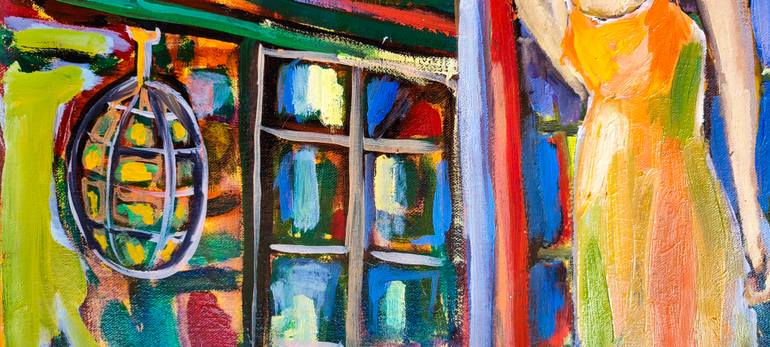 Original Abstract Expressionism People Painting by Göknil Gümüş Sungurtekin