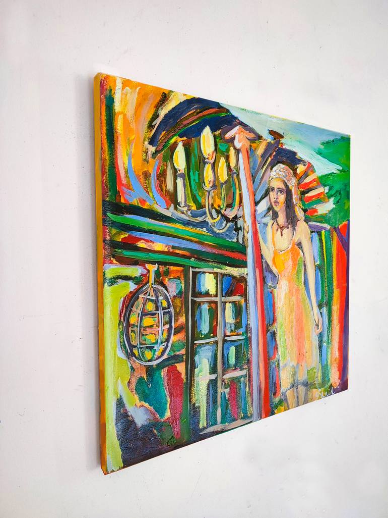 Original Abstract Expressionism People Painting by Göknil Gümüş Sungurtekin