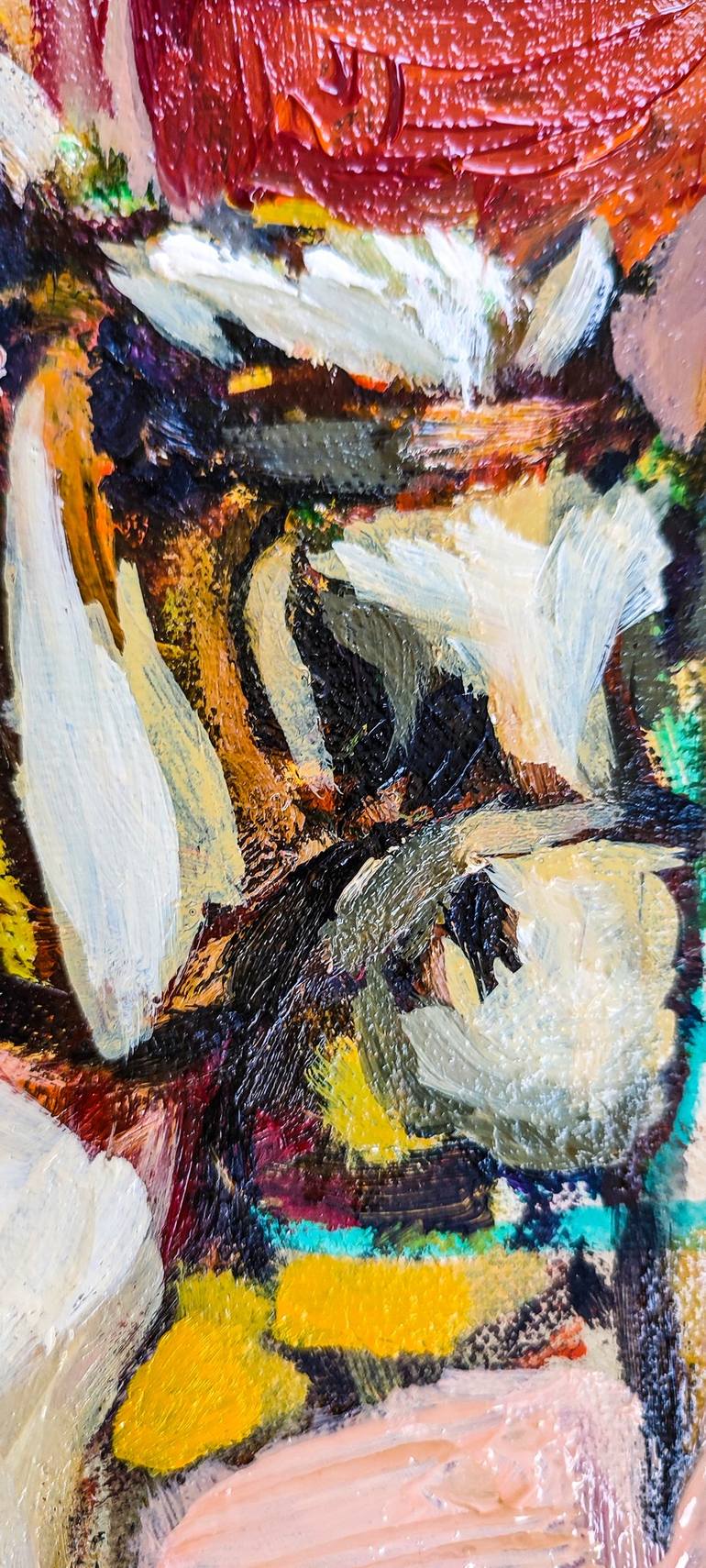 Original Abstract Expressionism Animal Painting by Göknil Gümüş Sungurtekin