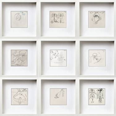 Original Symbolism Fantasy Drawings by Göknil Gümüş Sungurtekin