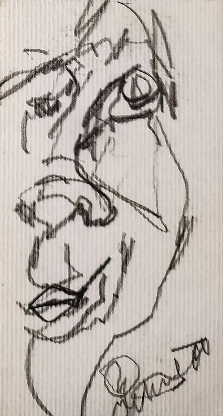 Original Expressionism Humor Drawing by Göknil Gümüş Sungurtekin