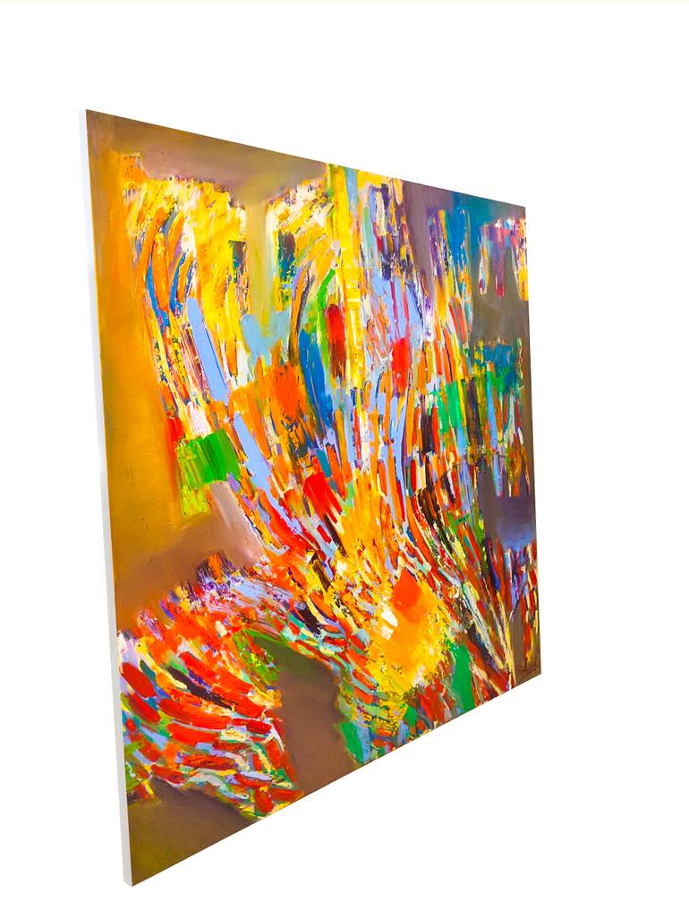 Original Abstract Expressionism Abstract Painting by Göknil Gümüş Sungurtekin