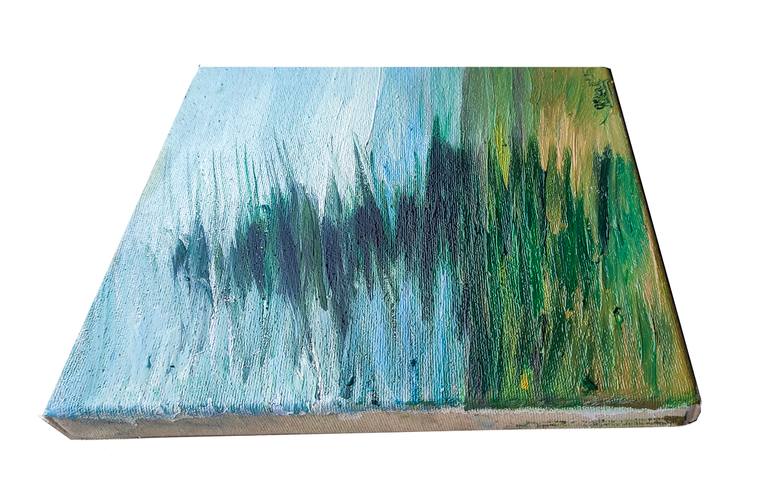 Original Abstract Landscape Painting by Göknil Gümüş Sungurtekin
