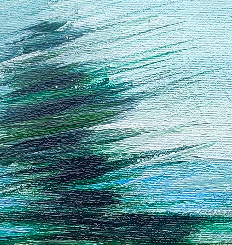 Original Abstract Landscape Painting by Göknil Gümüş Sungurtekin