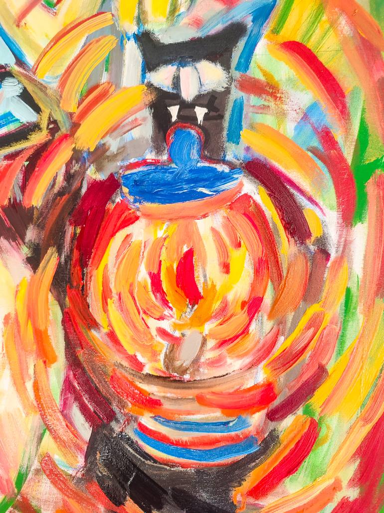 Original Abstract Expressionism Light Painting by Göknil Gümüş Sungurtekin