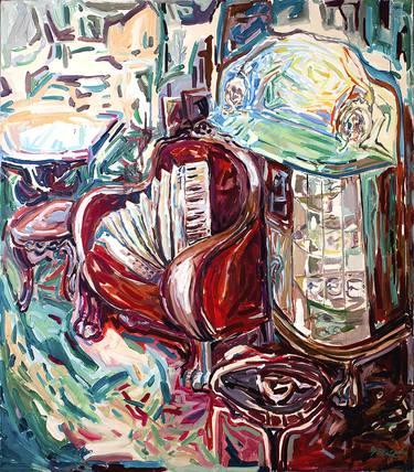 Original Expressionism Still Life Paintings by Göknil Gümüş Sungurtekin