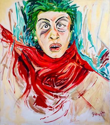 Original Expressionism Portrait Paintings by Göknil Gümüş Sungurtekin