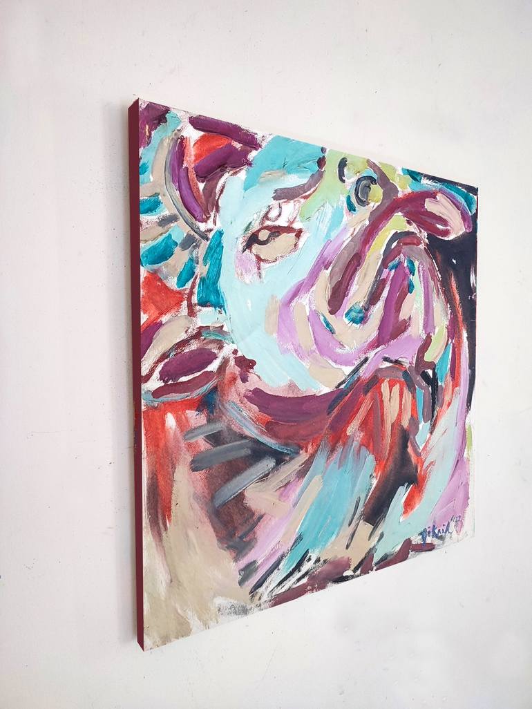 Original Abstract Painting by Göknil Gümüş Sungurtekin