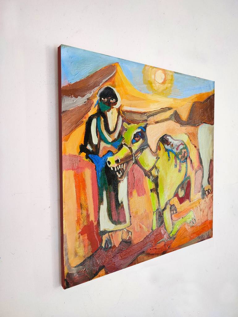 Original World Culture Painting by Göknil Gümüş Sungurtekin