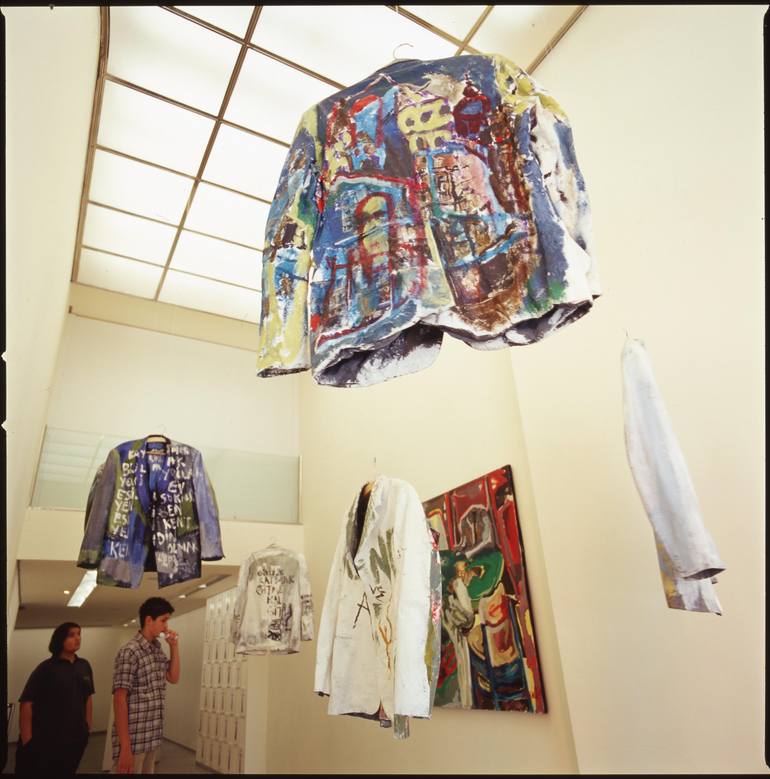 Original Expressionism Cities Installation by Göknil Gümüş Sungurtekin