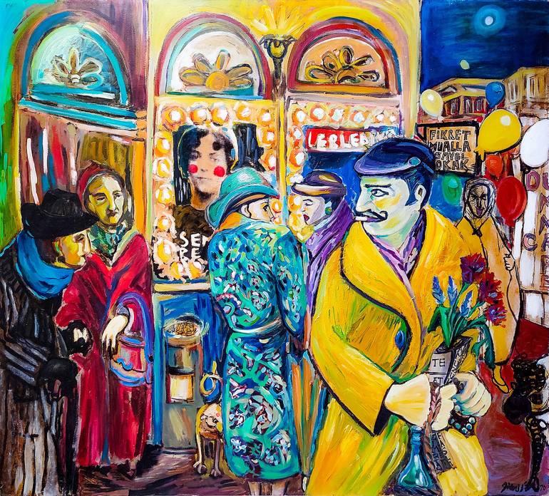 Print of Expressionism Cities Paintings by Göknil Gümüş Sungurtekin