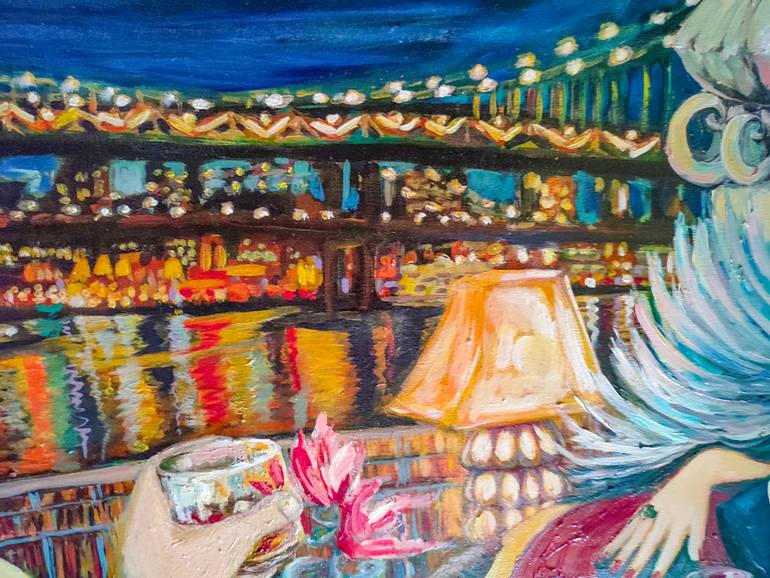 Original Conceptual Love Painting by Göknil Gümüş Sungurtekin