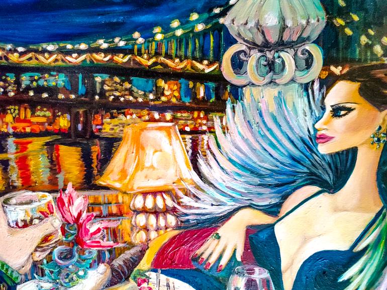 Original Conceptual Love Painting by Göknil Gümüş Sungurtekin