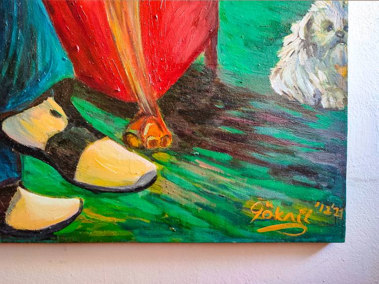 Original Conceptual Love Painting by Göknil Gümüş Sungurtekin