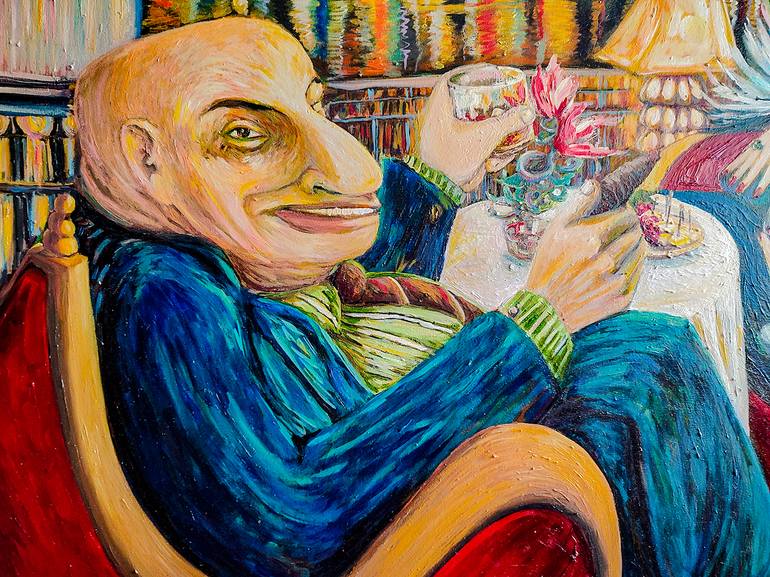 Original Conceptual Love Painting by Göknil Gümüş Sungurtekin