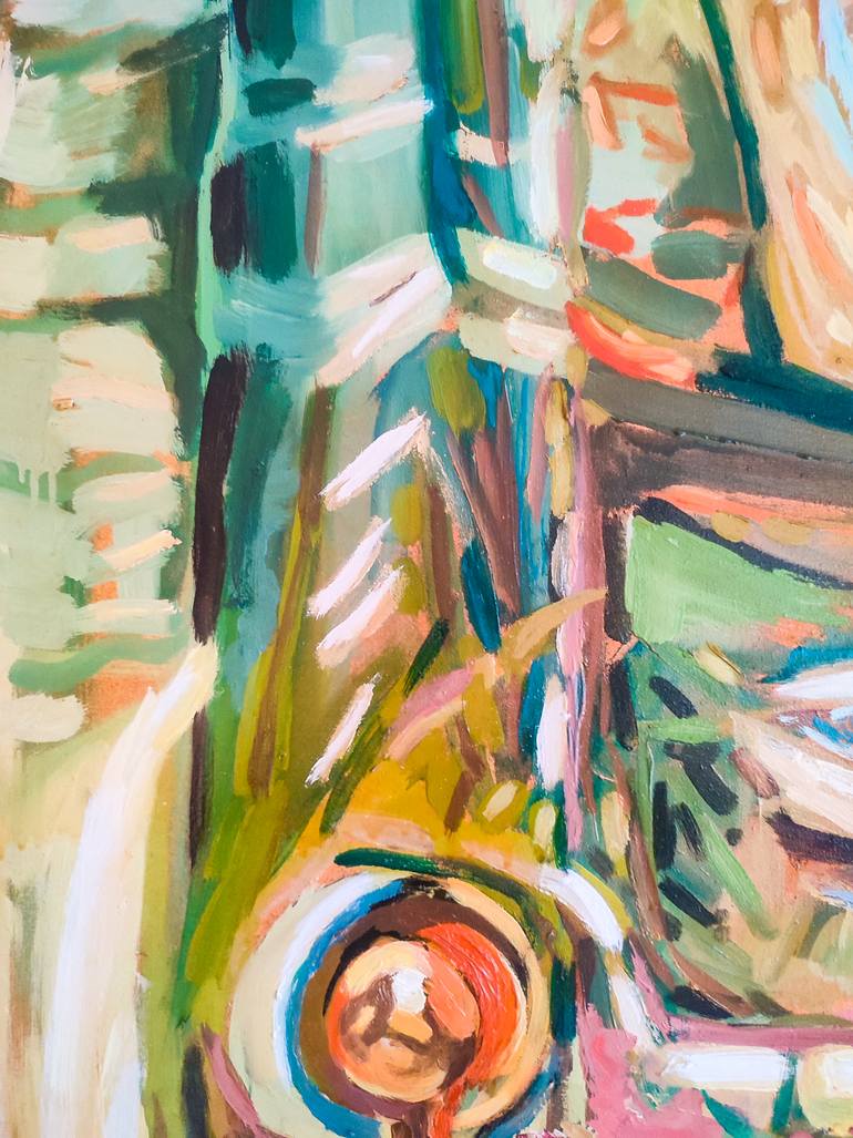 Original Conceptual Nature Painting by Göknil Gümüş Sungurtekin