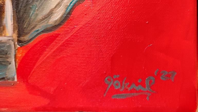 Original Art Deco Pop Culture/Celebrity Painting by Göknil Gümüş Sungurtekin