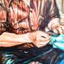 Sewing On Your Rip Painting Göknil Gümüş Sungurtekin  Turkey  Painting, Oil on Canvas , Detail