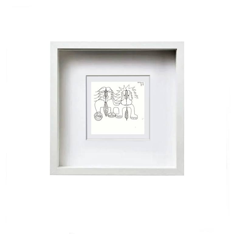 Original Conceptual Time Drawing by Göknil Gümüş Sungurtekin