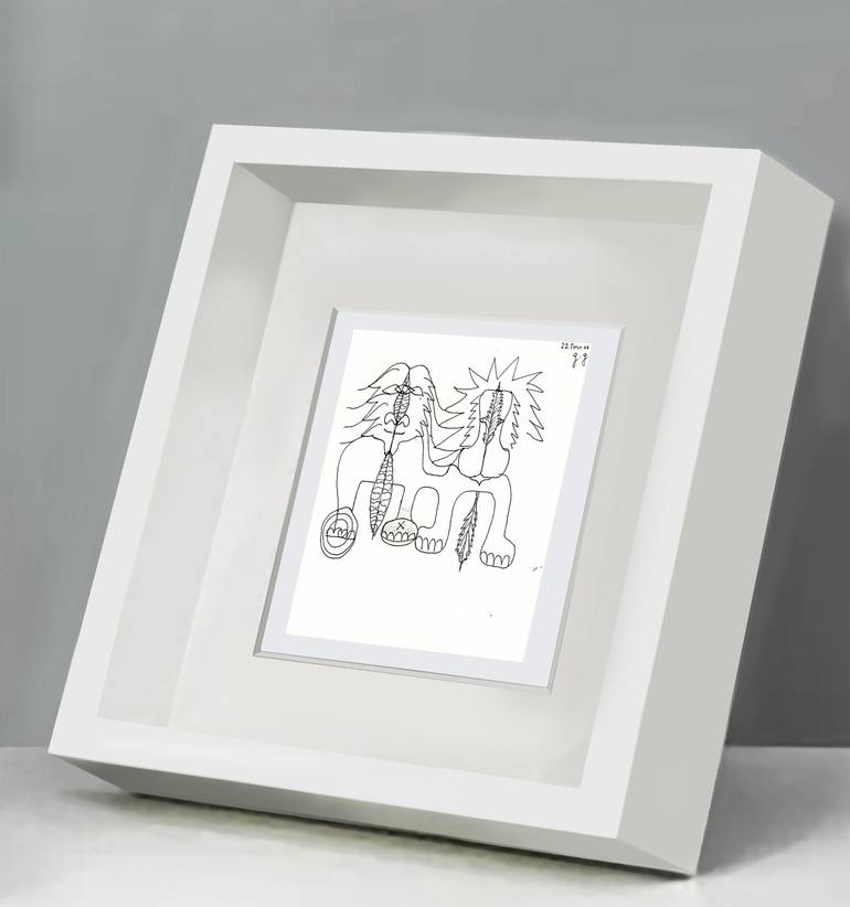 Original Conceptual Time Drawing by Göknil Gümüş Sungurtekin