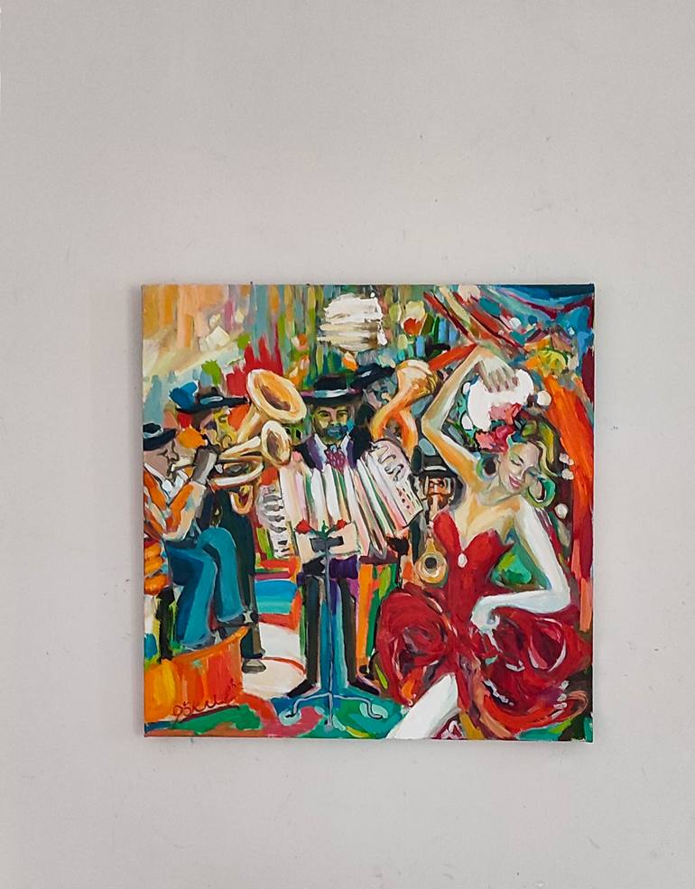 Original Expressionism Pop Culture/Celebrity Painting by Göknil Gümüş Sungurtekin