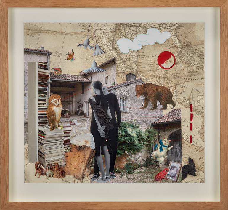 Original Dada Fashion Collage by Irmina Konefal